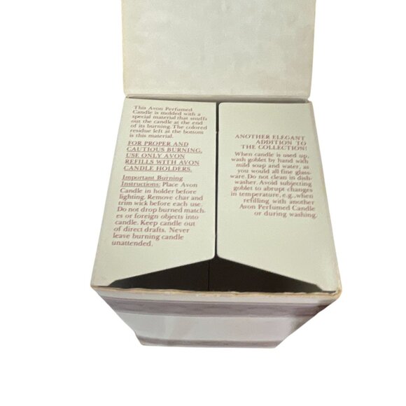 Avon 1876 Cape Cod Collection Ruby Red Glass Wine Goblet Candle Holder With Box - Picture 4 of 8